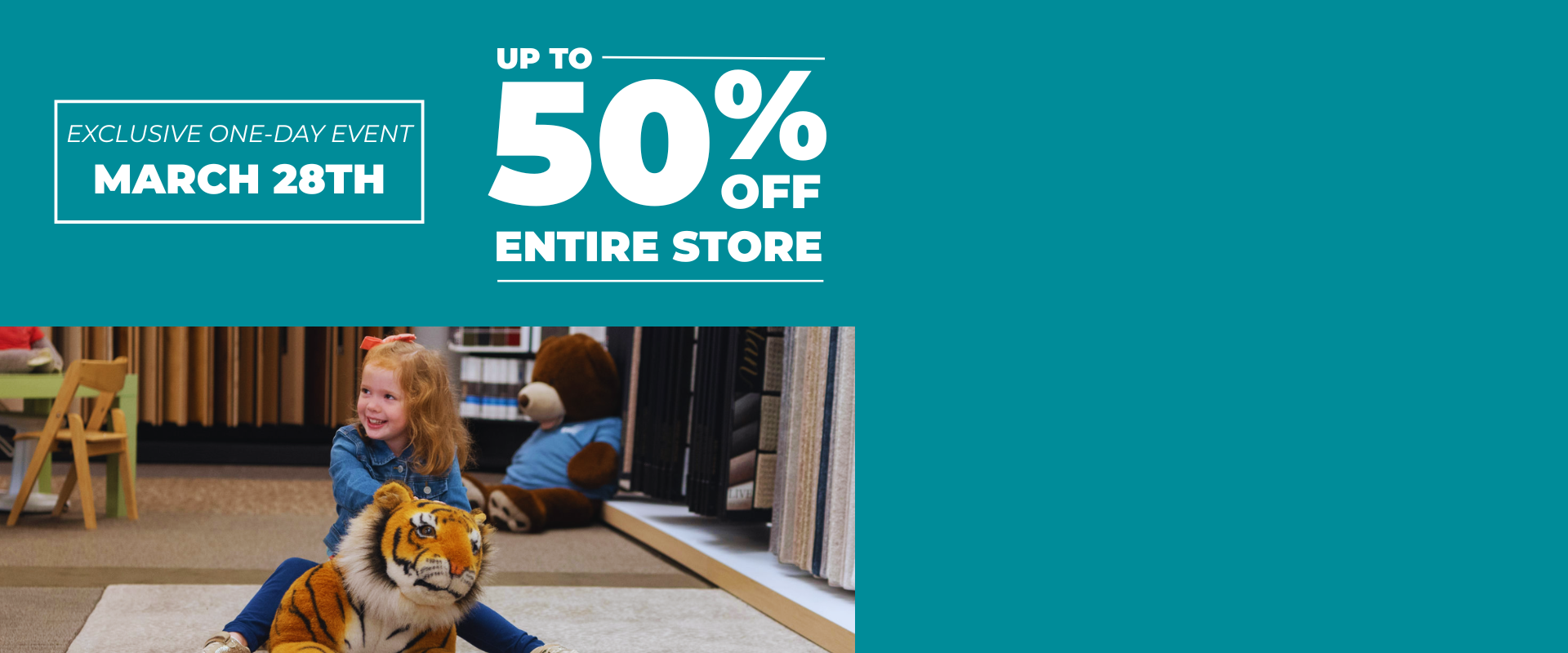 kids playing on newly installed Carpet One vinyl flooring in playroom