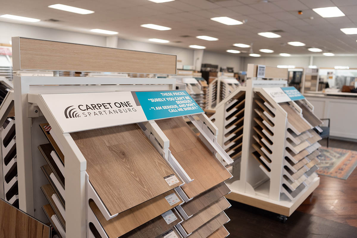 Spartanburg Carpet One showroom display